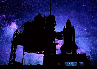 Space shuttle milky way