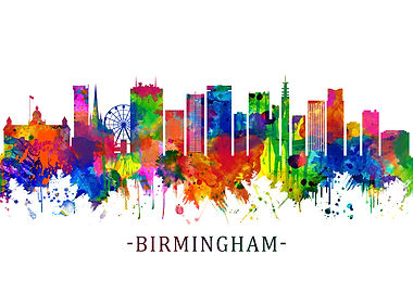 Birmingham England Skyline