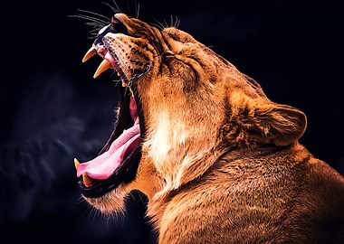 Roaring tiger profile