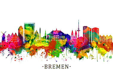 Bremen Germany Skyline