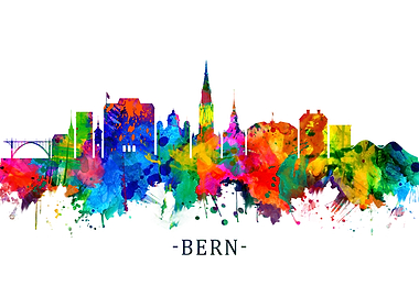 Bern Switzerland Skyline