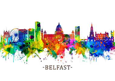 Belfast Ireland Skyline