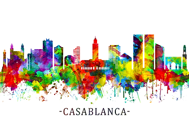 Casablanca Morocco Skyline