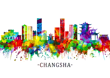 Changsha China Skyline