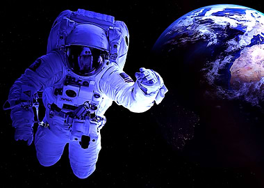 Spacewalk and earth