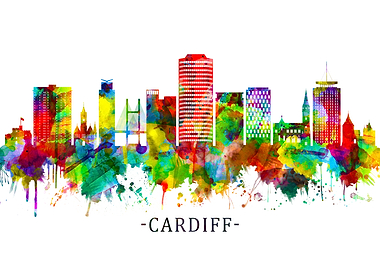 Cardiff Wales Skyline