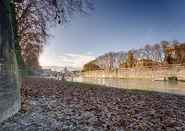 Tiber river in Rome