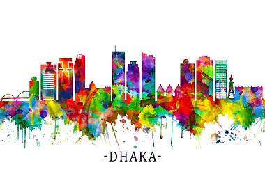 Dhaka Bangladesh Skyline
