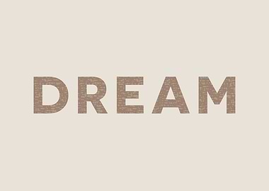 Dream Minimal Typography