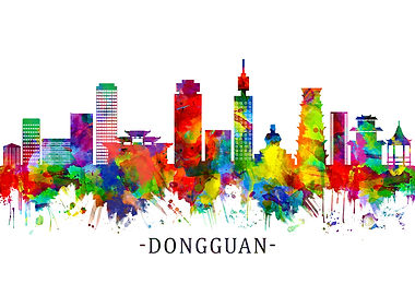 Dongguan China Skyline