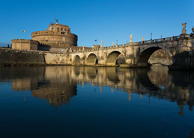 Tiber river in Rome