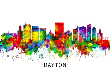 Dayton Ohio Skyline
