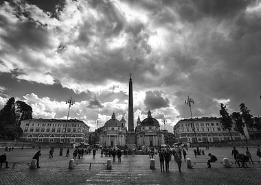 Rome in black and white