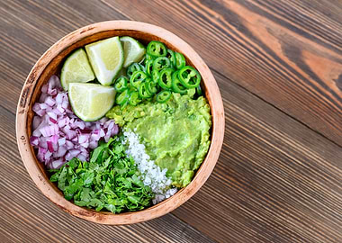 ingredients for guacamole