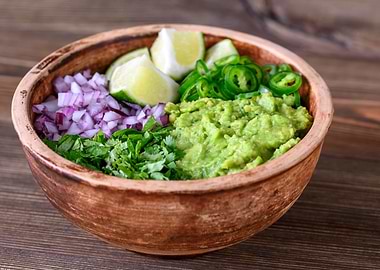 Ingredients for guacamole