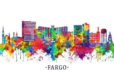 Fargo North Dakota Skyline