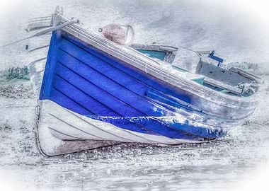 Dinghy On Fairlie Beach