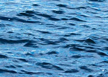 Blue waters churning