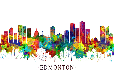 Edmonton Canada Skyline