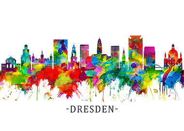 Dresden Germany Skyline