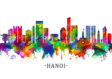 Hanoi Vietnam Skyline