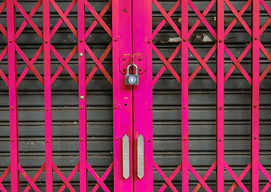 Fence gates Pink