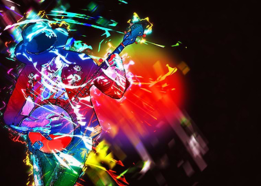 Poly musician and bonjo