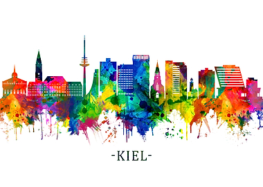 Kiel Germany Skyline