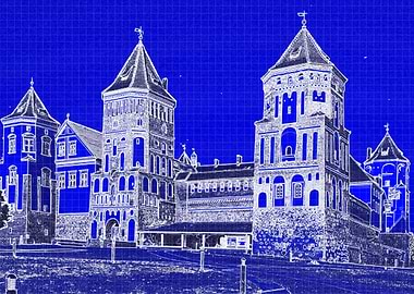MIRSKY CASTLE Blue print
