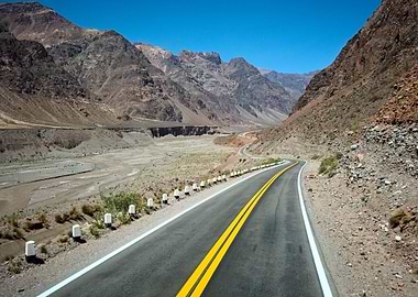 Road through Andes