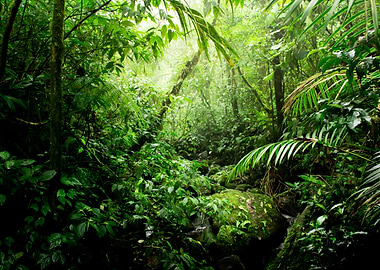 Warm Glow Rainforest Creek
