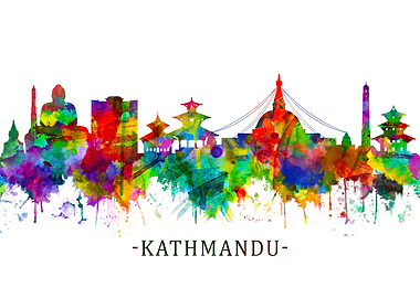 Kathmandu Nepal Skyline