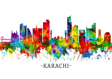 Karachi Pakistan Skyline