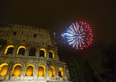 Fireworks over Rome
