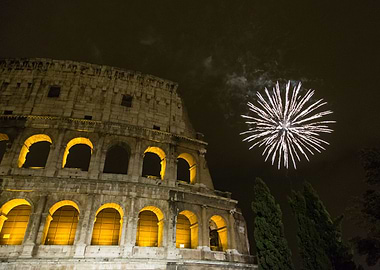 Fireworks over Rome