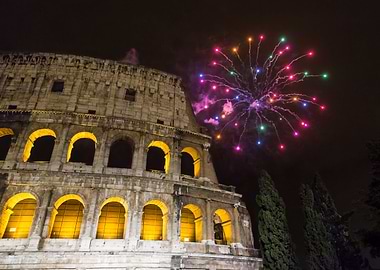 Fireworks over Rome