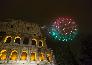 Fireworks over Rome