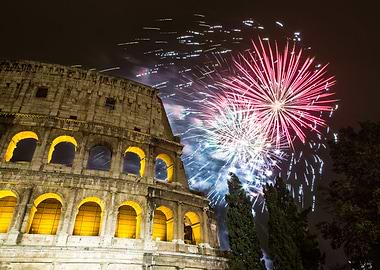 Fireworks over Rome