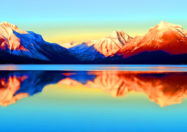 Mountain Lake Reflection