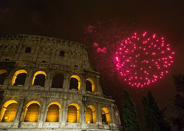 Fireworks over Rome