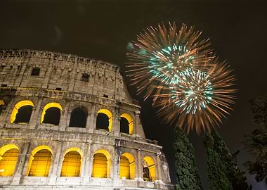 Fireworks over Rome
