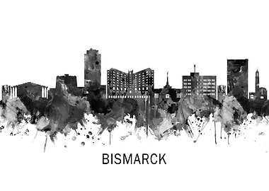 Bismarck Skyline BW