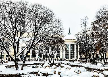 Moscow Parkway In Winter
