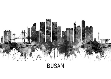 Busan South Korea Skyline