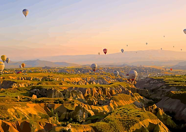 Hot air balloons