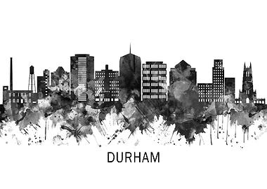 Durham Skyline BW