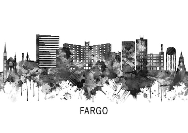 Fargo North Dakota Skyline