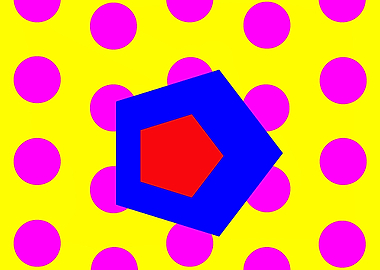 Red Blue Polygon