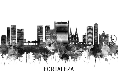 Fortaleza Skyline BW