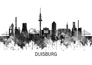 Duisburg Germany Skyline